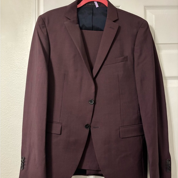 Boss Dark Burgundy / Plum Suit